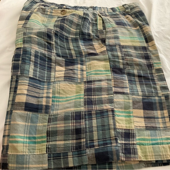T. HARRIS LONDON MADRAS SHORTS - Picture 1 of 4